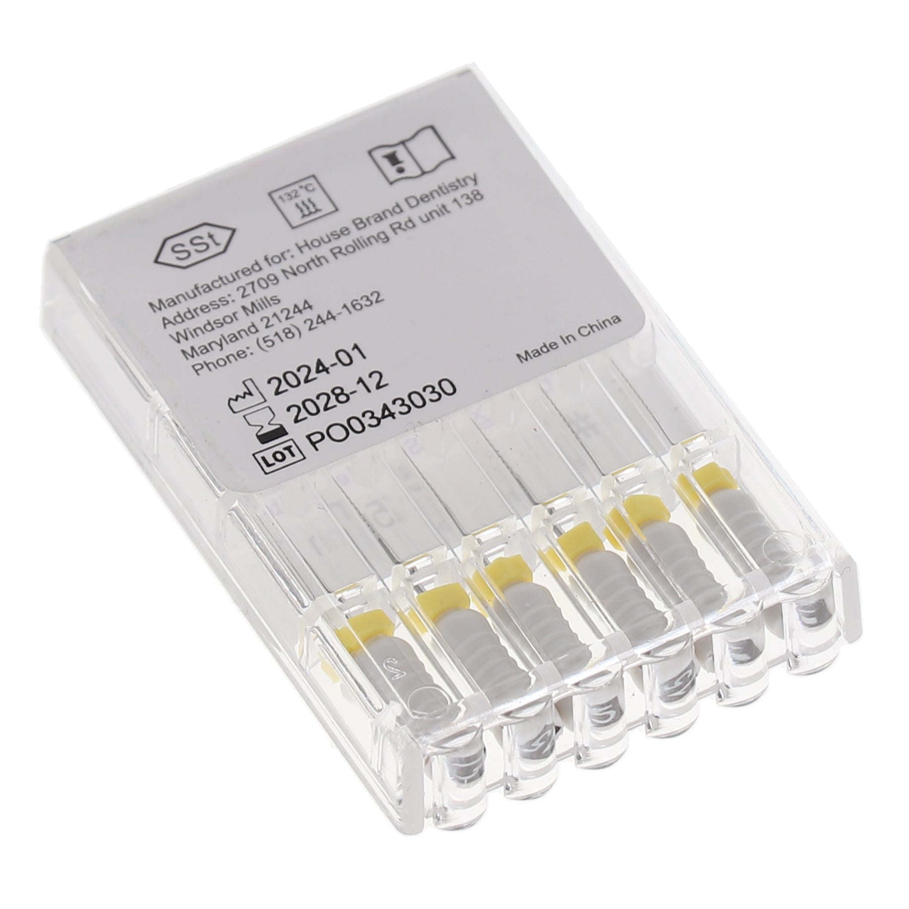 House Brand Dentistry 400215 HSB K-Files Flex-Type 25mm #15 White Stainless Steel 6/Pk House Brand Dentistry 400215 HSB K-Files Flex-Type 25mm #15 White Stainless Steel 6/Pk